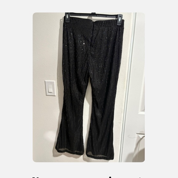 SHEIN Pants - Black Sequin Flare Pants